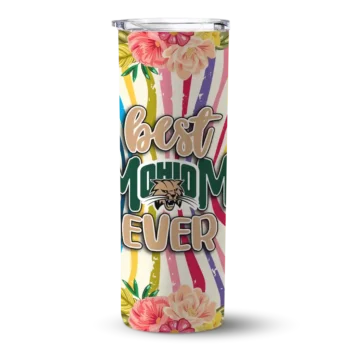 Ohio Bobcats Flower Cluster Skinny Tumbler