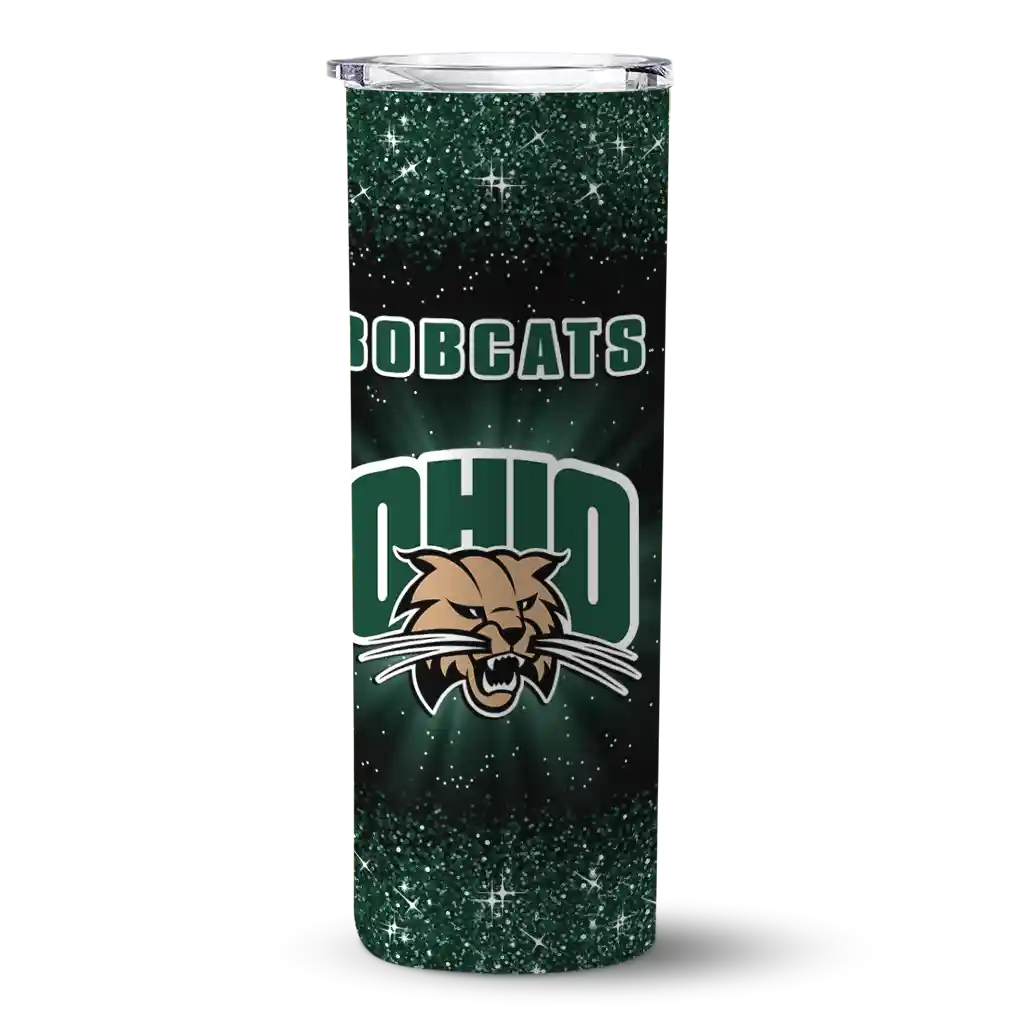 ohio-bobcats-radiant-glitter-green-skinny-tumbler-best-selling.webp ohio bobcats radiant glitter green skinny tumbler best selling