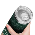 ohio-bobcats-radiant-glitter-green-skinny-tumbler-best-selling.webp