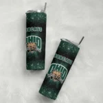 ohio-bobcats-radiant-glitter-green-skinny-tumbler-best-selling.webp