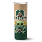 ohio-bobcats-yoda-smile-green-skinny-tumbler-best-selling.webp