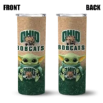 ohio-bobcats-yoda-smile-green-skinny-tumbler-best-selling.webp