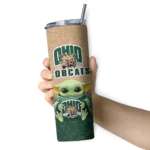 ohio-bobcats-yoda-smile-green-skinny-tumbler-best-selling.webp