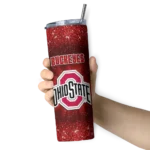 ohio-state-buckeyes-radiant-glitter-scarlet-skinny-tumbler-best-selling-1.webp
