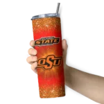oklahoma-state-cowboys-radiant-glitter-orange-skinny-tumbler-best-selling.webp