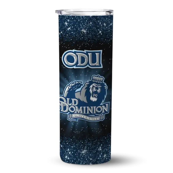 old dominion monarchs radiant glitter blue skinny tumbler best selling