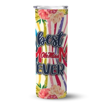 Ole Miss Rebels Flower Cluster Skinny Tumbler