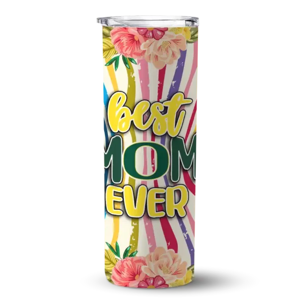 oregon ducks flower cluster skinny tumbler best selling