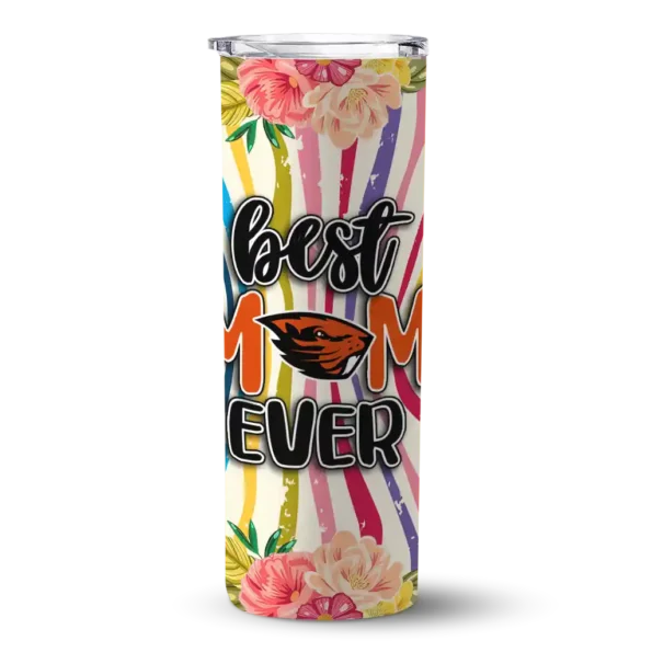 oregon state beavers flower cluster skinny tumbler best selling 1
