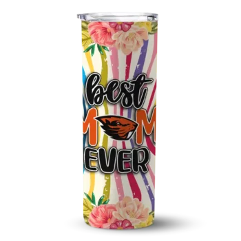 Oregon State Beavers Flower Cluster Skinny Tumbler