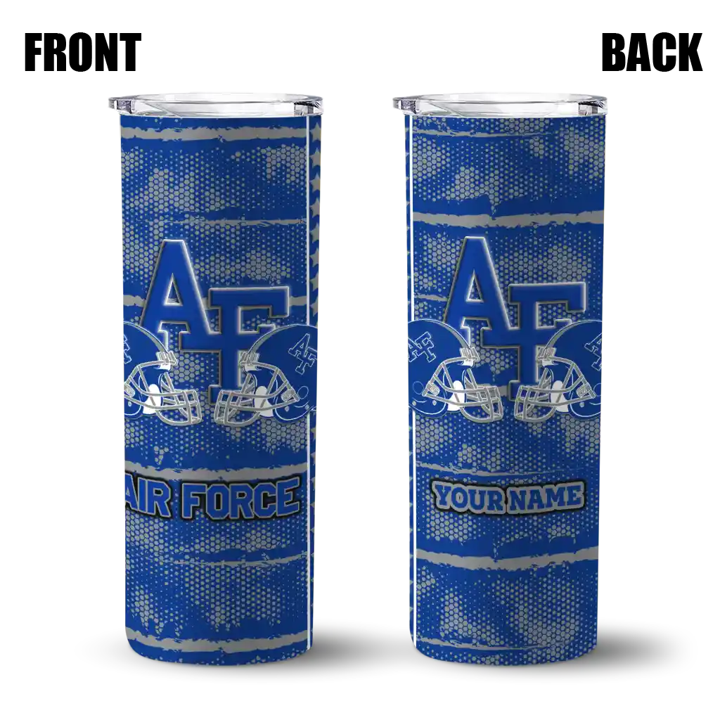 personalized-air-force-falcons-chevron-patch-blue-skinny-tumbler-fashion-forward.webp