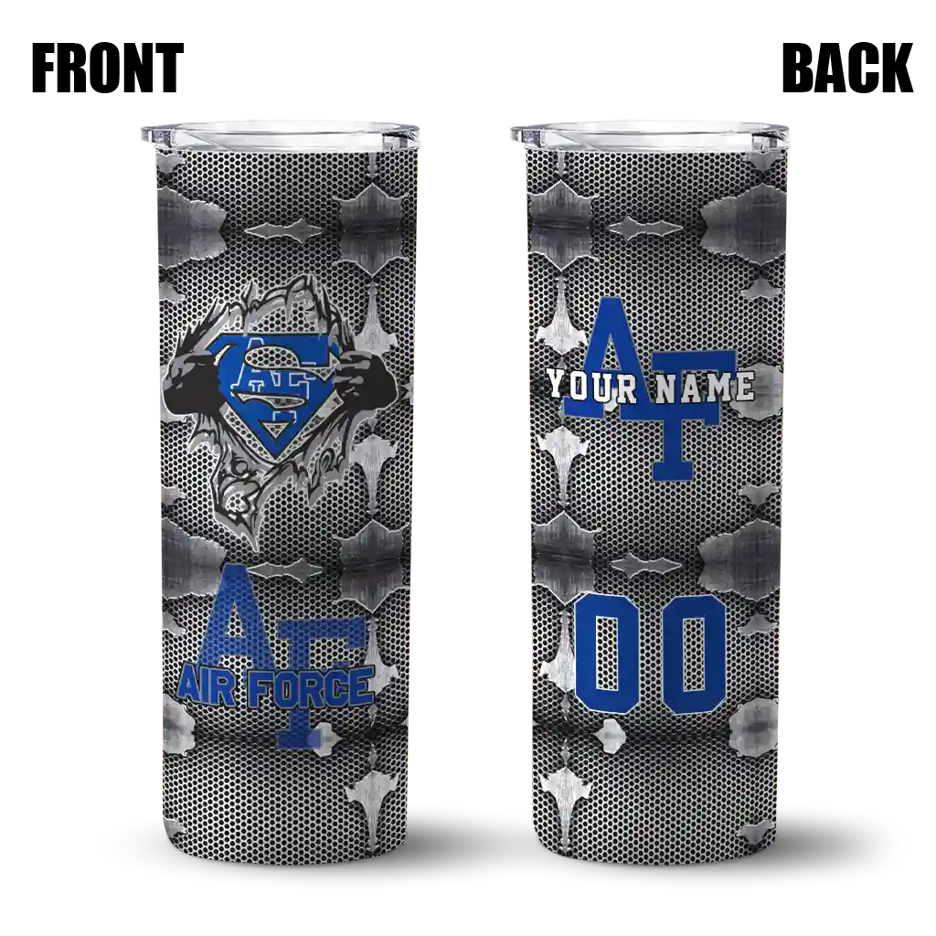 personalized-air-force-falcons-chevron-v-blue-gray-skinny-tumbler-fashion-forward.webp