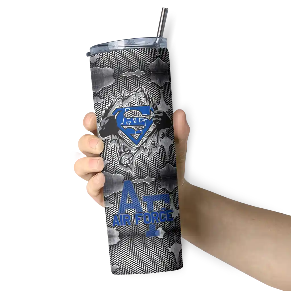 personalized-air-force-falcons-chevron-v-blue-gray-skinny-tumbler-premium-grade.webp