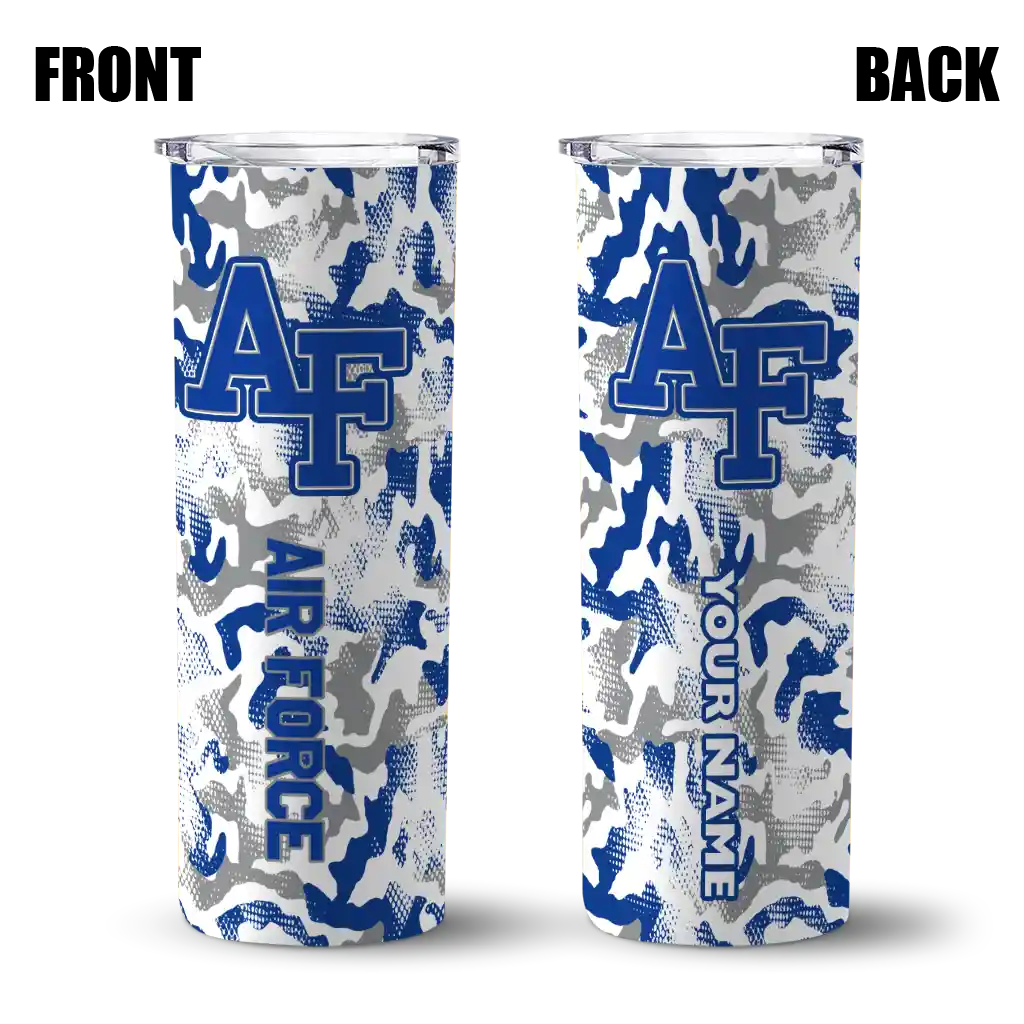 personalized-air-force-falcons-claw-marks-blue-white-skinny-tumbler-fashion-forward.webp