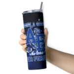 personalized-air-force-falcons-rose-romance-blue-black-skinny-tumbler-best-selling-1-1.webp