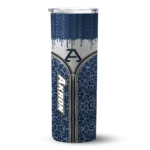 personalized-akron-zips-sparkle-drip-blue-skinny-tumbler-best-selling.webp