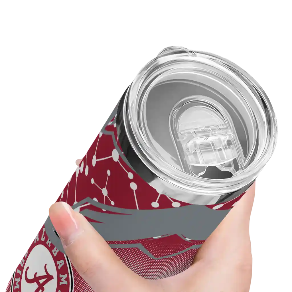 personalized-alabama-crimson-tide-helmet-clash-crimson-skinny-tumbler-high-quality.webp