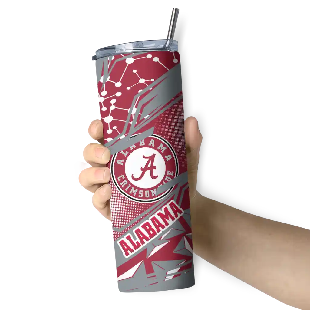 personalized-alabama-crimson-tide-helmet-clash-crimson-skinny-tumbler-premium-grade.webp
