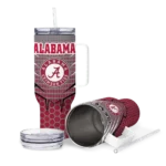 personalized alabama crimson tide hex texture crimson curved tumbler best selling.webp