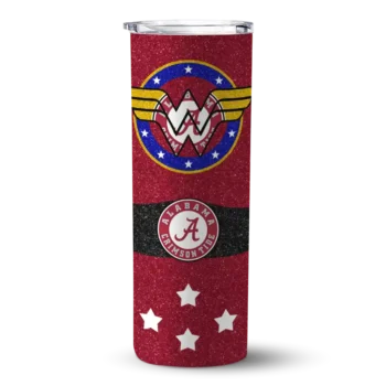 Personalized Alabama Crimson Tide Star Cluster Crimson Skinny Tumbler