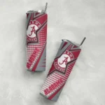 personalized-alabama-crimson-tide-web-stripes-crimson-white-skinny-tumbler-best-selling.webp