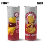 personalized-alabama-crimson-tide-winnie-the-pooh-crimson-gray-skinny-tumbler-best-selling-1.webp