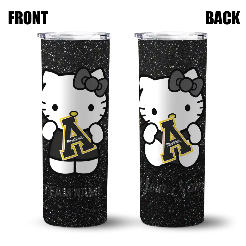 personalized-appalachian-state-mountaineers-hello-kitty-black-skinny-tumbler-fashion-forward.webp