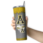 personalized-appalachian-state-mountaineers-pixel-fade-black-skinny-tumbler-best-selling-1.webp