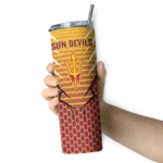 personalized-arizona-state-sun-devils-chevron-stripes-maroon-skinny-tumbler-best-selling.webp