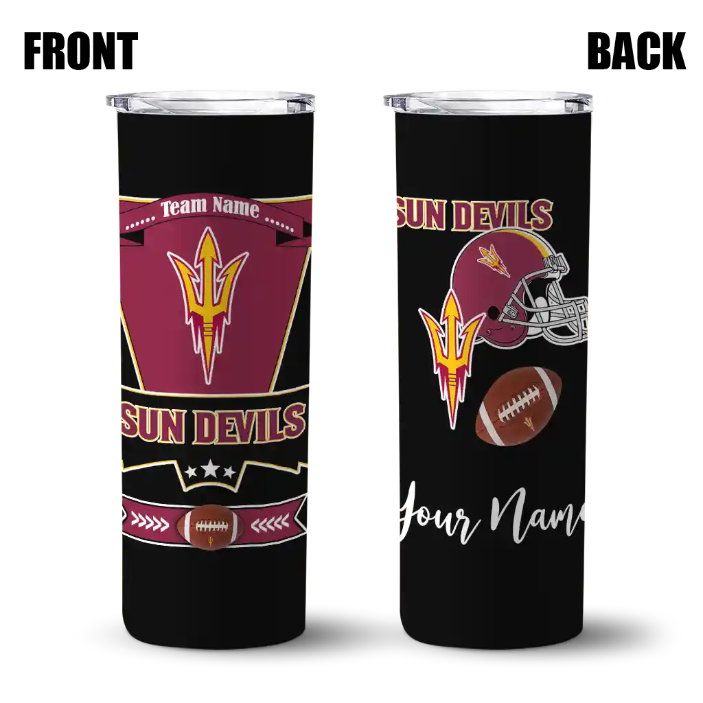 personalized-arizona-state-sun-devils-helmet-belt-maroon-black-skinny-tumbler-fashion-forward.webp