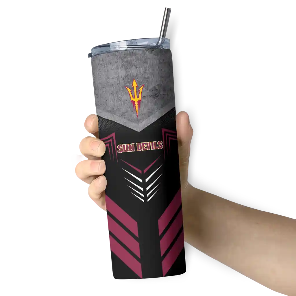 personalized-arizona-state-sun-devils-hexagon-honeycomb-maroon-black-skinny-tumbler-premium-grade.webp
