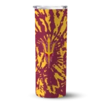 personalized-arizona-state-sun-devils-metallic-grid-maroon-skinny-tumbler-best-selling.webp