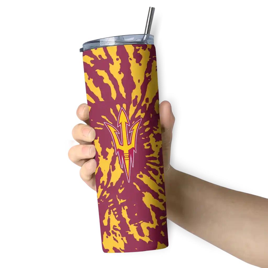 personalized-arizona-state-sun-devils-metallic-grid-maroon-skinny-tumbler-premium-grade.webp