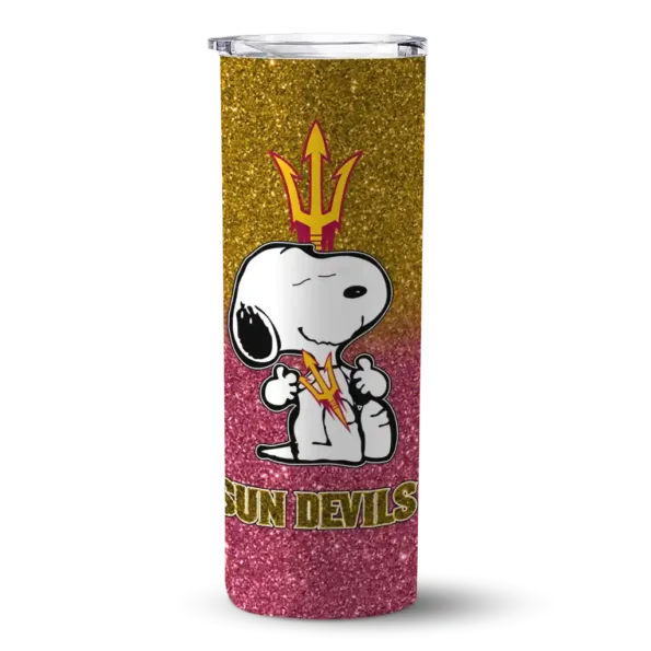 personalized arizona state sun devils snoopy attitude maroon skinny tumbler best selling 1 1