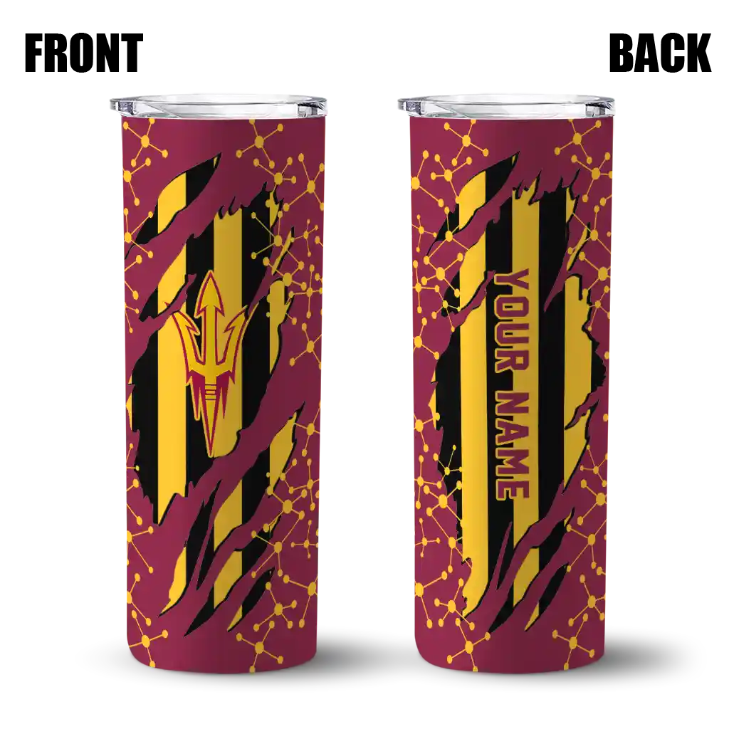 personalized-arizona-state-sun-devils-star-pop-maroon-black-skinny-tumbler-fashion-forward.webp