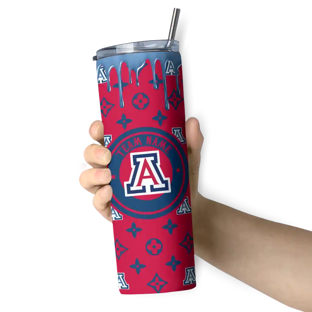 personalized-arizona-wildcats-camo-streak-red-skinny-tumbler-premium-grade.webp