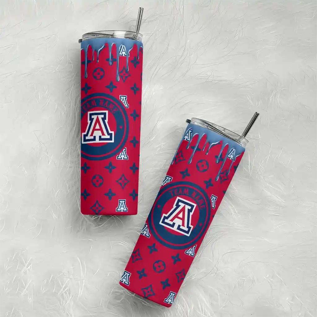 personalized-arizona-wildcats-camo-streak-red-skinny-tumbler-top-rated.webp
