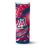 personalized-arizona-wildcats-helmet-clash-red-skinny-tumbler-best-selling.webp