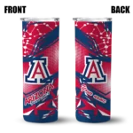 personalized-arizona-wildcats-helmet-clash-red-skinny-tumbler-best-selling.webp