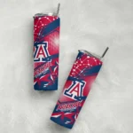 personalized-arizona-wildcats-helmet-clash-red-skinny-tumbler-best-selling.webp