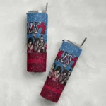 personalized-arizona-wildcats-kiss-band-navy-skinny-tumbler-best-selling-1.webp