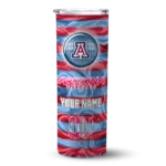 personalized-arizona-wildcats-patterned-waves-red-skinny-tumbler-best-selling-1.webp