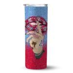 personalized-arizona-wildcats-sparkle-lips-red-skinny-tumbler-best-selling-1.webp
