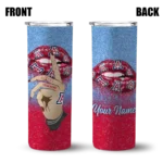 personalized-arizona-wildcats-sparkle-lips-red-skinny-tumbler-best-selling-1.webp