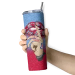 personalized-arizona-wildcats-sparkle-lips-red-skinny-tumbler-best-selling-1.webp