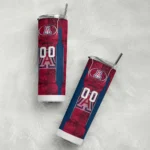 personalized-arizona-wildcats-stacked-diamond-red-skinny-tumbler-best-selling.webp