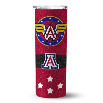 Personalized Arizona Wildcats Star Cluster Red Skinny Tumbler