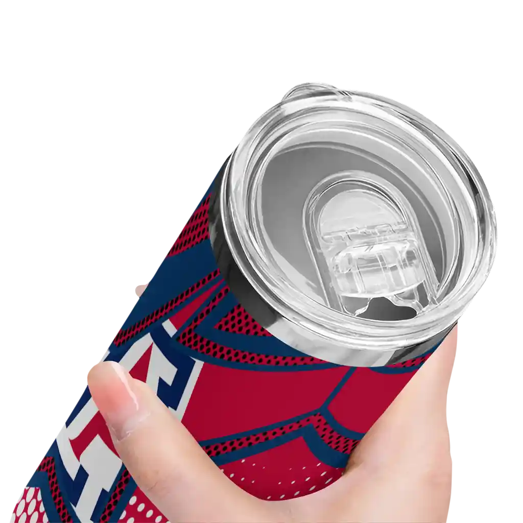 personalized-arizona-wildcats-web-stripes-red-white-skinny-tumbler-high-quality.webp