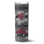 personalized-arkansas-razorbacks-chevron-v-red-gray-skinny-tumbler-best-selling.webp