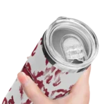 personalized-arkansas-razorbacks-claw-marks-red-white-skinny-tumbler-best-selling-1.webp
